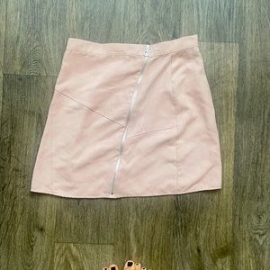 Mauve Suede Skirt